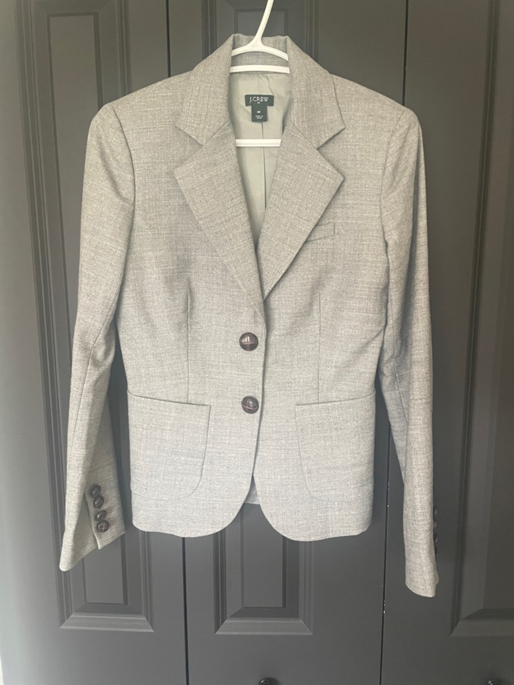 J. Crew Women's Light Gray Tailored Blazer